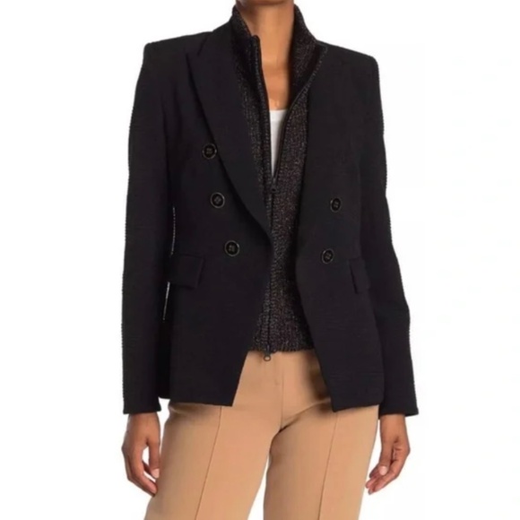 Veronica Beard Dickey Insert Navy Blue & Multi-Color Metallic - Picture 2 of 10